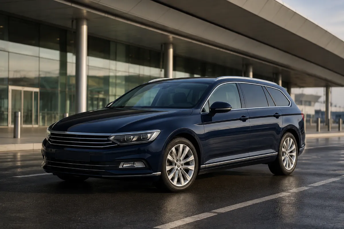 4+1 car for a private airport transfer