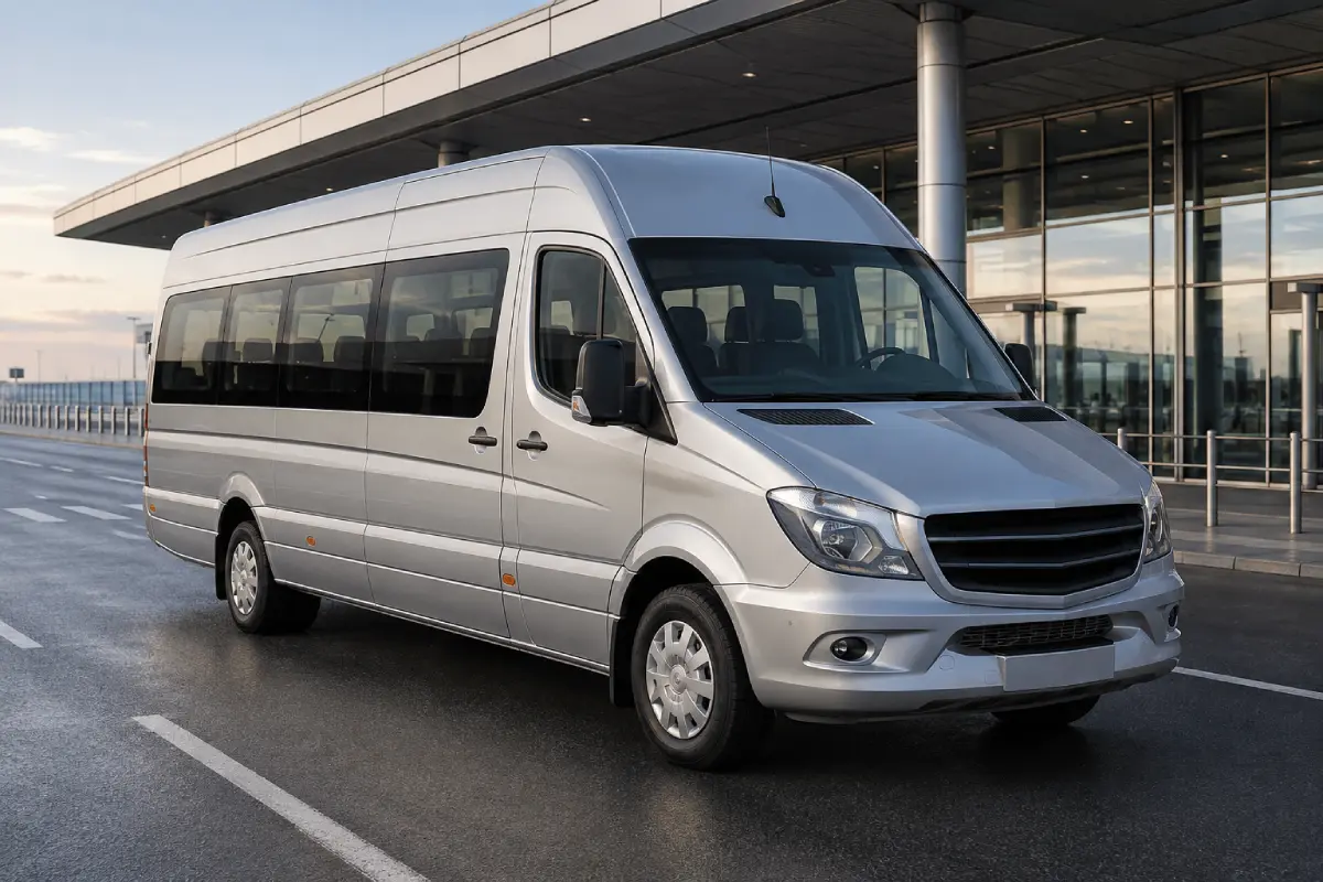 20+1 minibus for a private airport transfer